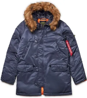 Alpha Industries N-3B Slim Fit Parka - Cold Weather Military Issue Parka
