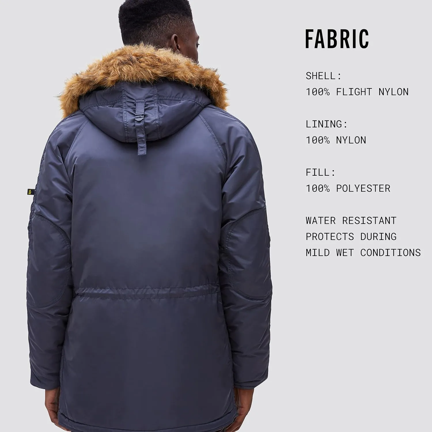 Alpha Industries N-3B Slim Fit Parka - Cold Weather Military Issue Parka