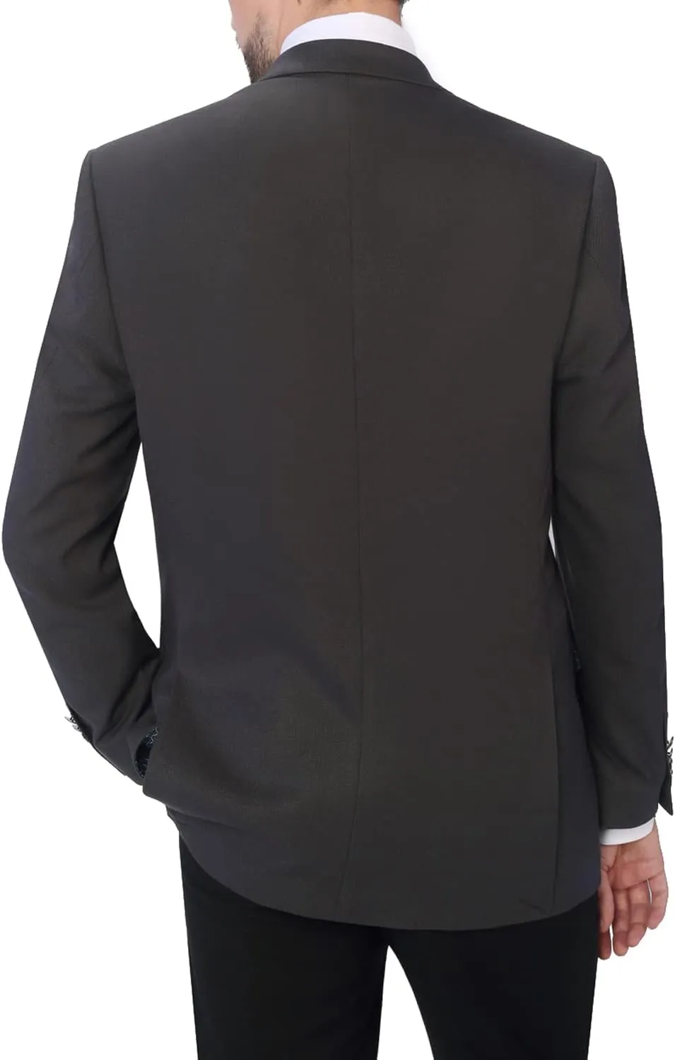 AMY ZHU Men's Sport Coat Classic Fit Stretch Blazer 2 Button Suit Jacket