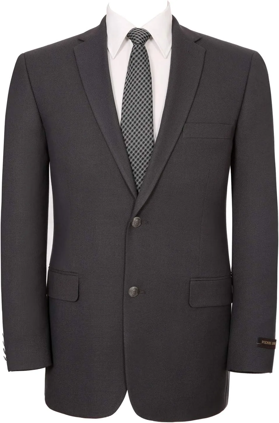 AMY ZHU Men's Sport Coat Classic Fit Stretch Blazer 2 Button Suit Jacket