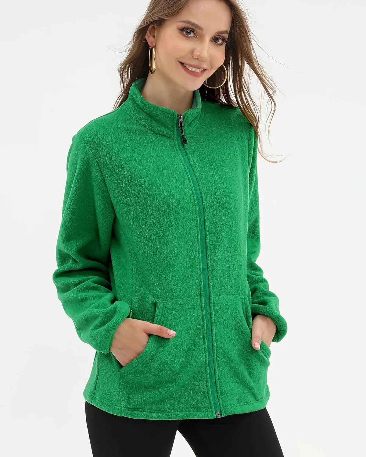 Argstar Women's Fleece Jacket with 6 Pockets (XS-2XL)