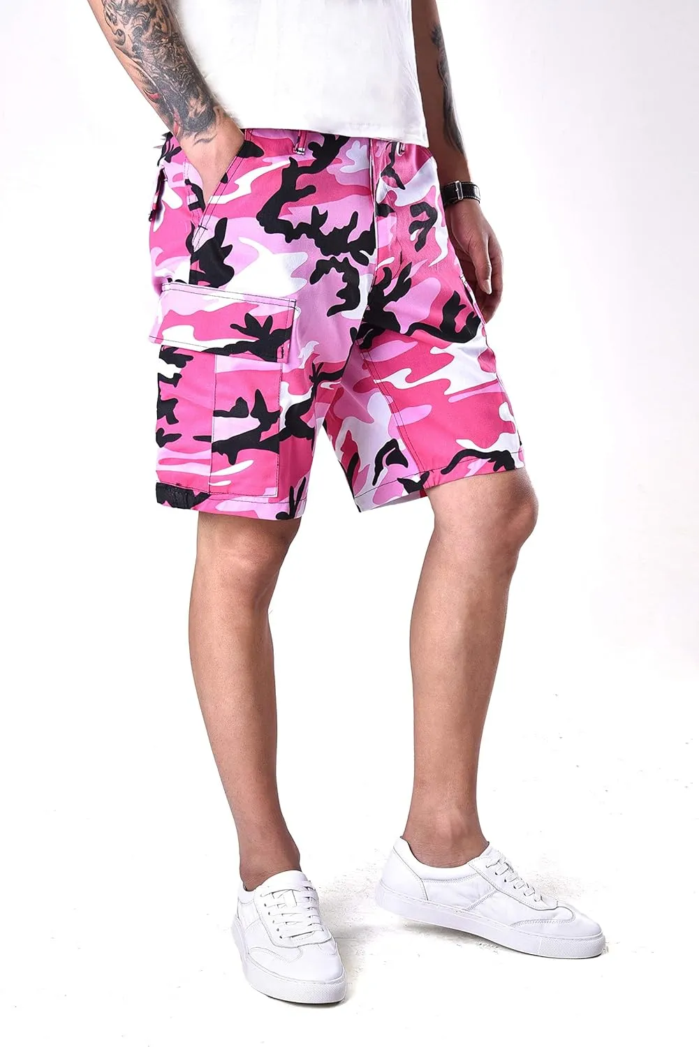 Backbone Mens Army Tactical Military BDU Shorts Work Fishing Camping Casual Camouflage Cargo Shorts