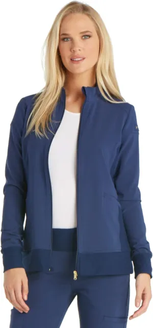Cherokee Scrub Jackets For Woman with Zip Front, 360 Stretch Fabric - CK303