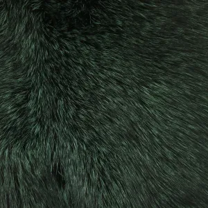 Dyed Indigo (Blue Frost) Fox Fur - Algonquin Green
