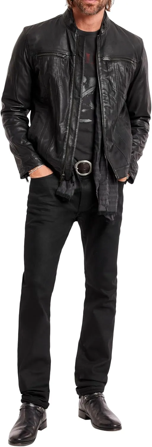John Varvatos Star USA Men's Brando Leather Jacket