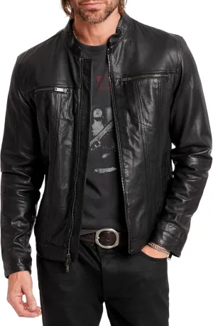 John Varvatos Star USA Men's Brando Leather Jacket