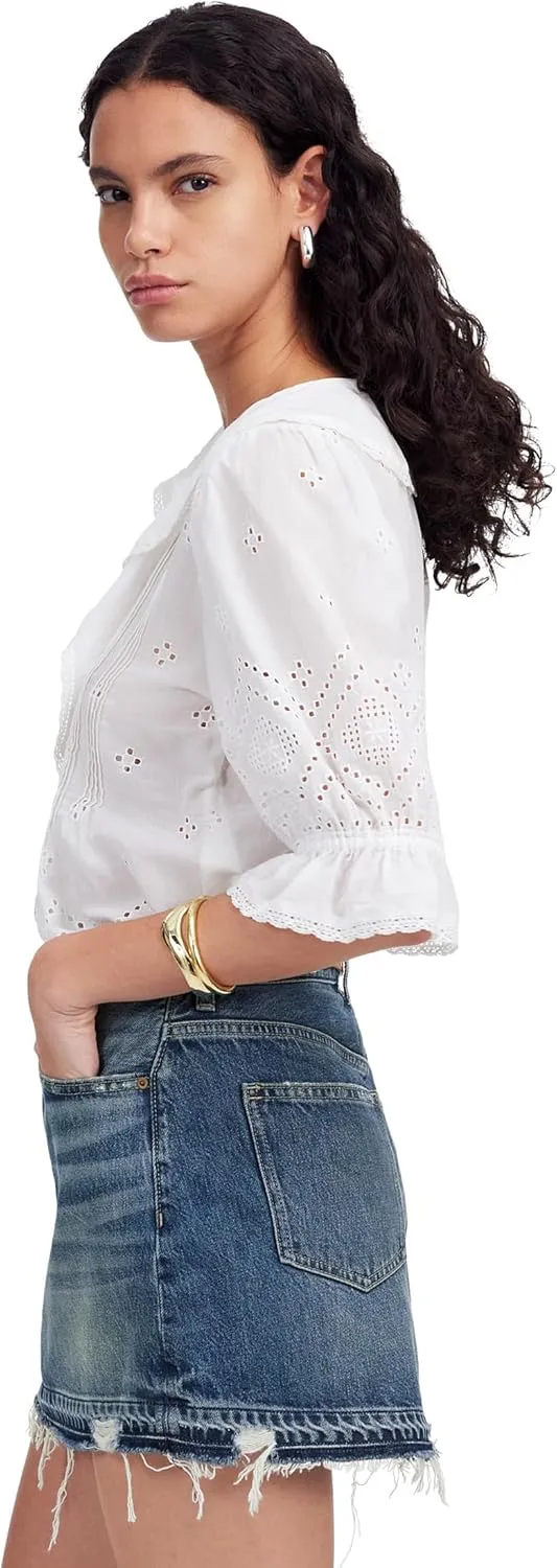 Madewell Women's 5 Pocket Postage Stamp Denim Mini in Croswell