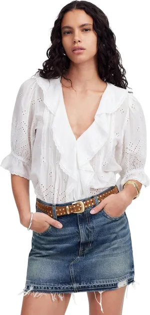 Madewell Women's 5 Pocket Postage Stamp Denim Mini in Croswell