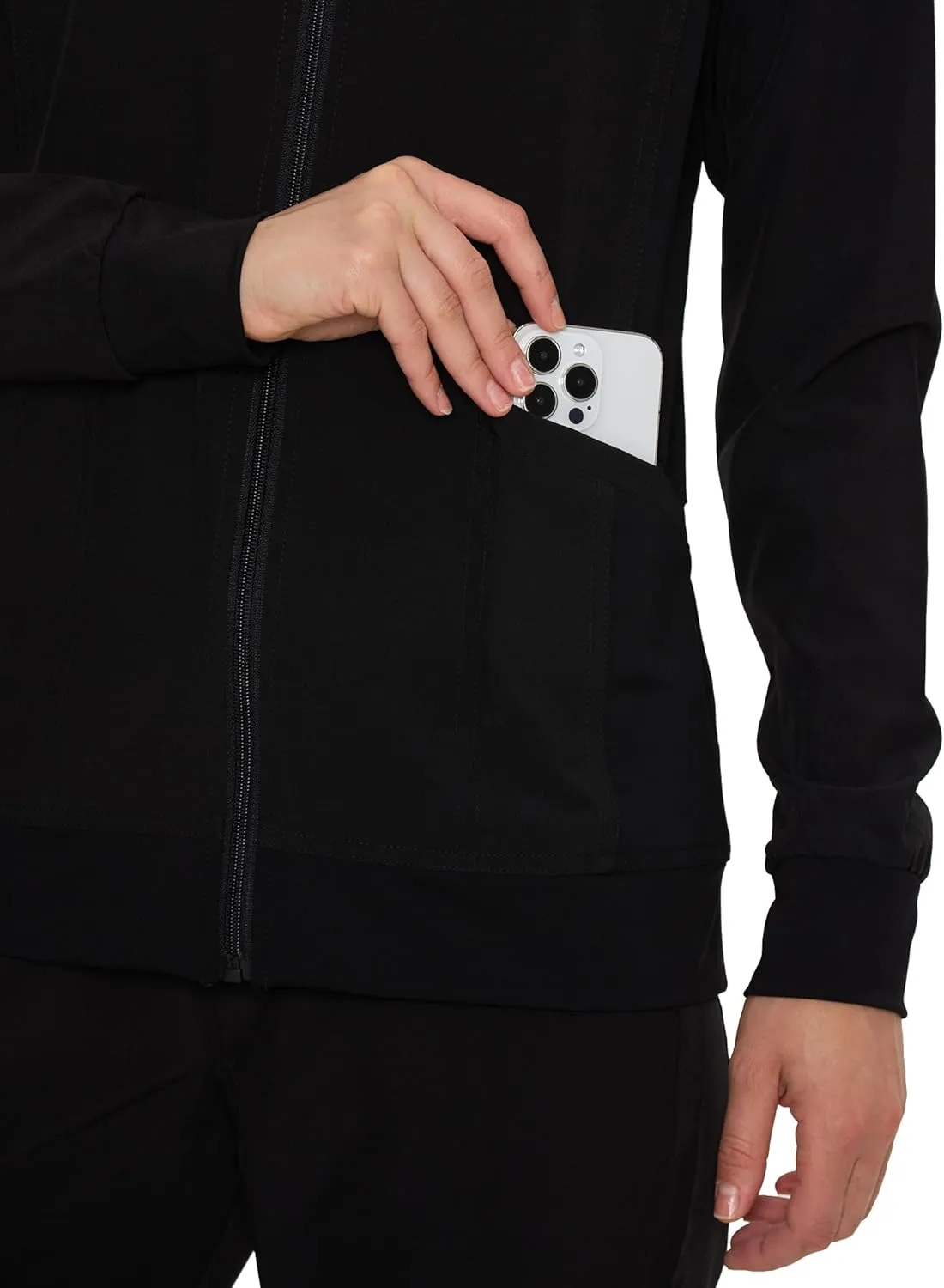 Scrub Jackets for Women, Zip Front Medical Jacket, Nurse Caots