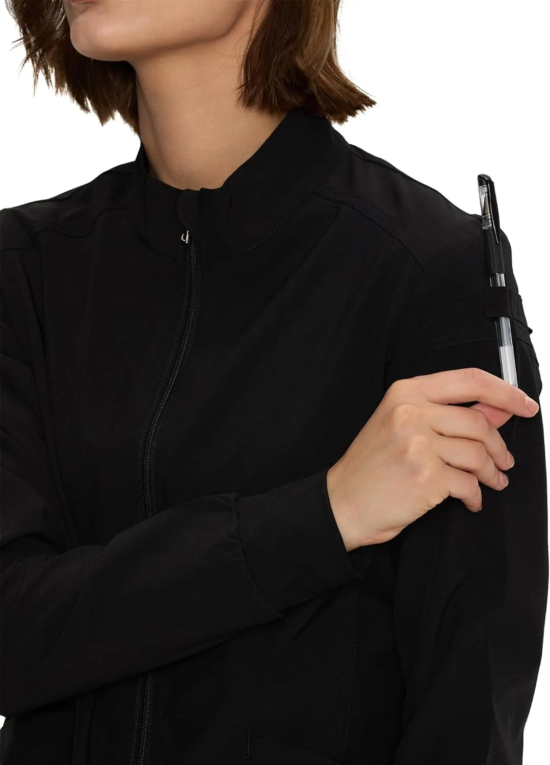 Scrub Jackets for Women, Zip Front Medical Jacket, Nurse Caots