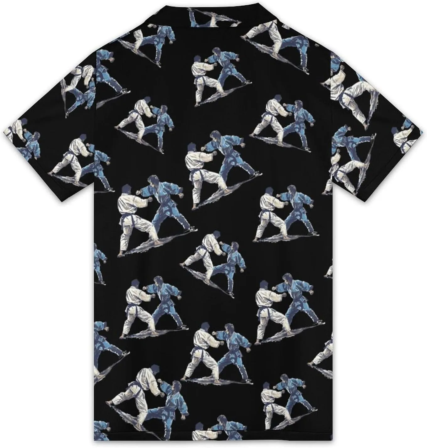 Traditional Gokyo of Kodokan Judo Mens Polo Shirts Short Sleeve Mesh Gym T-Shirt Summer Tee Top